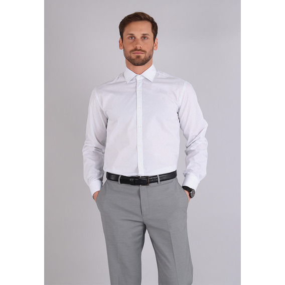 Camisa Formal Mini Print Van Heusen Vhcm114bl