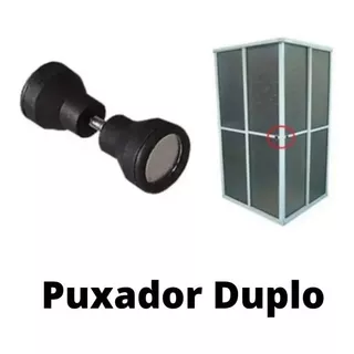 Kit (2un) Puxador Duplo, Box/gabinete De Acrílico/alumínio.