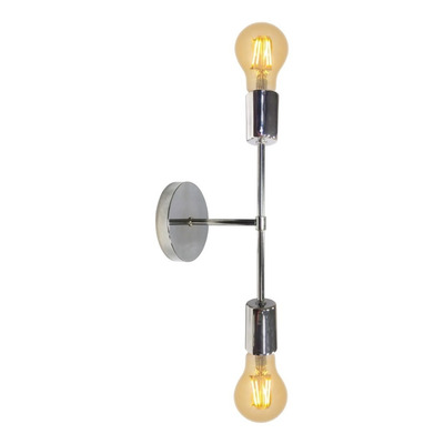 Araña 6 Luces Brazos Vintage Cromo Apto Lamparas Led Fz