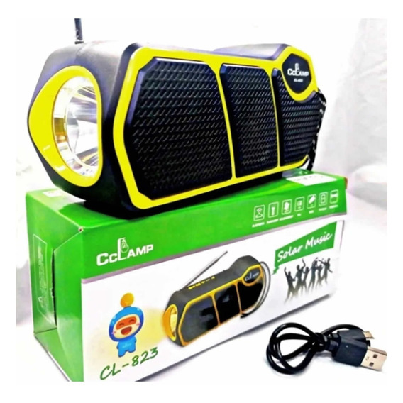 Parlante Solar Recargable Bluetooth Fm Radio