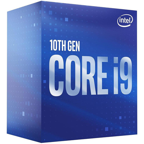 Procesador gamer Intel Core i9-10900 BX8070110900  de 10 núcleos y  5.2GHz de frecuencia con gráfica integrada