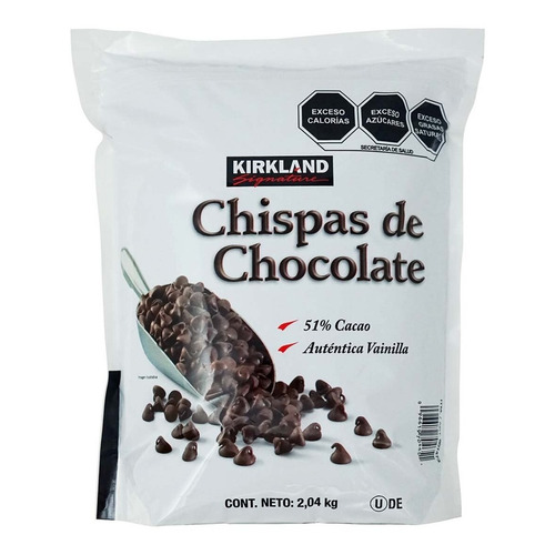 Chispas De Chocolate Para Hornear Derretir Kirkland 2.04 Kg 