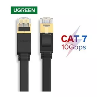 Cable De Red Blindado Cat7 Ugreen Flat De 10 M, 600 Mhz Y 10 Gbps
