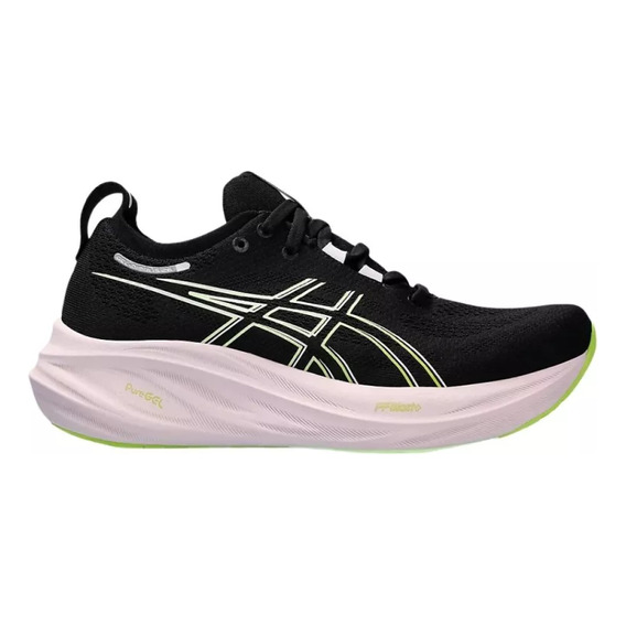 Tenis Running Asics Gel-nimbus 26 Negro Mujer 1012b601.004