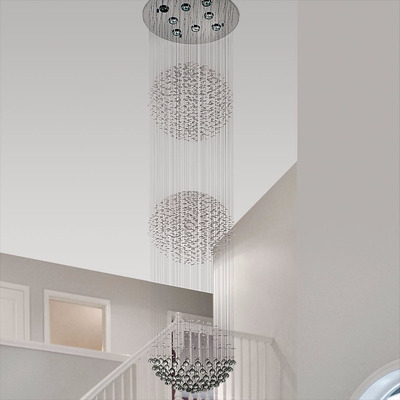 Colgante Triple Esfera Cairel Con 8 Led Gu10 De Regalo