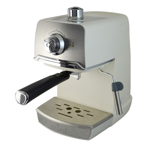 Cafetera Express Clasica Turboblender Con Espumador Color Plateado