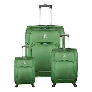 Maletas Set X3 18,22,28 PuLG Expandible Bin M005 Verde