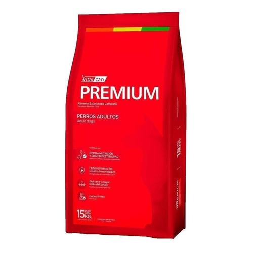 Alimento Vitalcan Premium para perro adulto sabor mix en bolsa de 15 kg