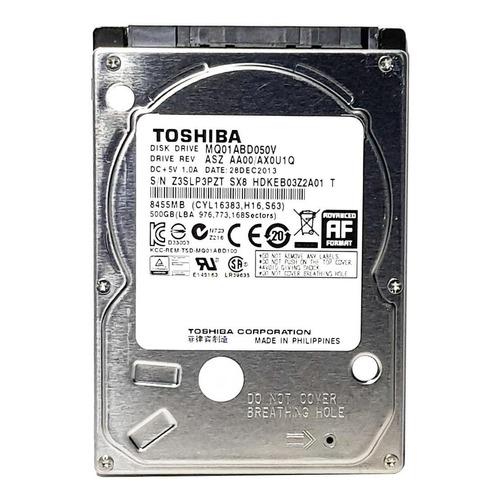 Disco duro interno Toshiba MQ01ABD-V Series MQ01ABD050V 500GB