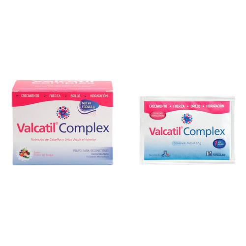 Tratamiento Valcatil Complex Nutricion Cabello 15 Sobres