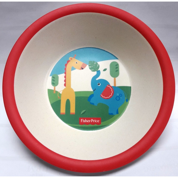 Bowl Redondo Granja Fisher Price Bambu Bamboo