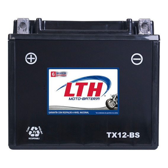Moto Bateria Lth Gel Ctx12-bs Ytx12-bs Libre Mantenimiento