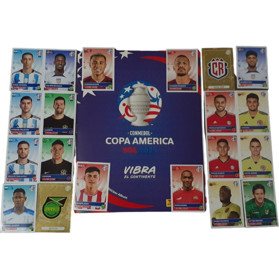 Album Copa America 2024 Usa + 10 Figuritas