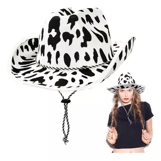 Sombrero Vaquero Con Estampa De Vaca Disfraz Para Fiestas