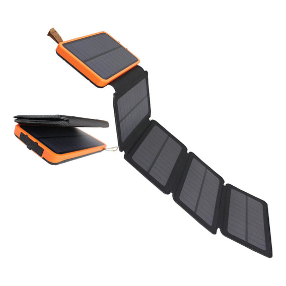 Cargador Inalambrico Con Celda Solar 20000 Mah+linterna Usb