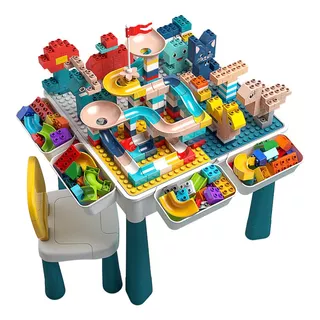 Juego De Rol Infantil Unisex Con Legos, Mesa Y Silla Crusec