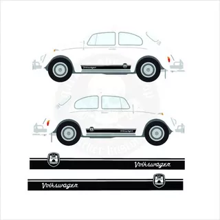 Faixa Lateral Adesivo Fusca Wolfsburg Vw