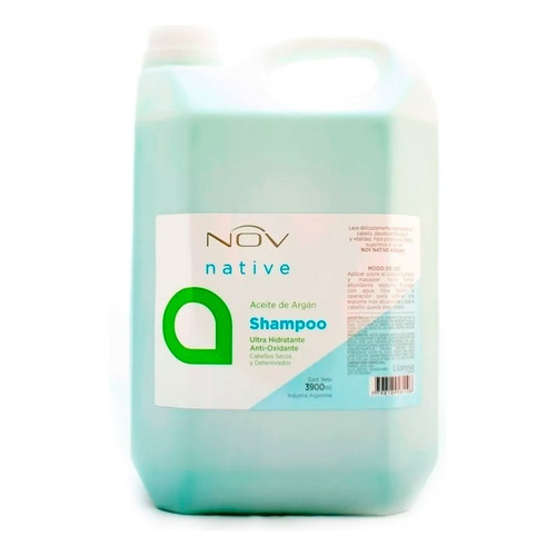 Shampoo Nov Native Aceite De Argan Nutricion X 3900 Ml