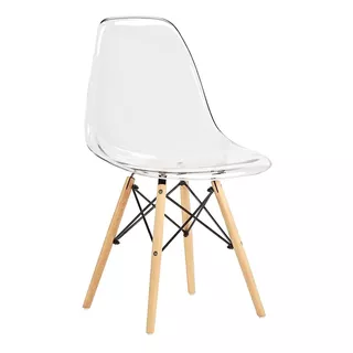 Silla Moderna Acrilico Transparente Comedor, Recibidor Eames