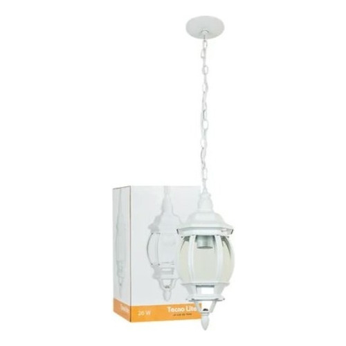 Lámpara Exterior Colgante Farol Blanco Ftl-7356/b Tecnolite