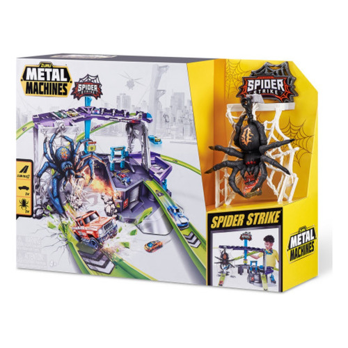 Pista Autos Playset Spider Strike Super Araña Gigante Zuru