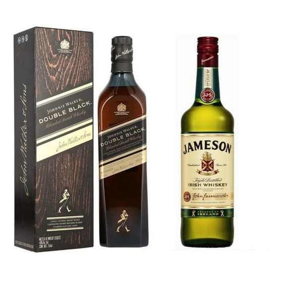 Whisky Jw Double Black 750ml + Jameson Clasico 750ml