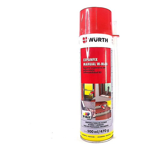 Espuma De Poliuretano Wurth 500 Ml C/ Cánula -smf