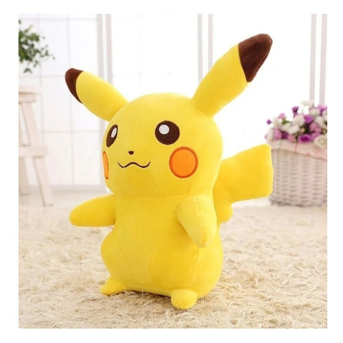 Peluche Pikachu 25cm Pokémon Niños Color Amarillo