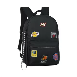 Mochila Nba Lakers Knicks Heats Bulls Suns Memphis Unisex Urbana Uso Diario Amplia Capacidad Color Negro Equipos Basquet