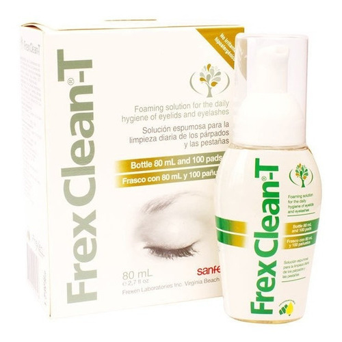 Frex Clean-t Solución Limpieza De Párpados Y Pestañas X80 Ml Momento de aplicación Día/Noche Tipo de piel Todo tipo de piel