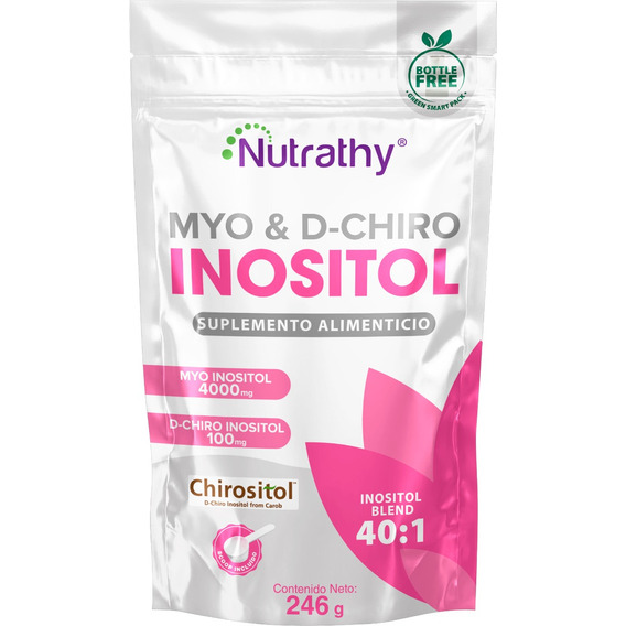 Myo Inositol Y D-chrio Inositol 40:1 246gr Nutrathy Sabor Sin Sabor