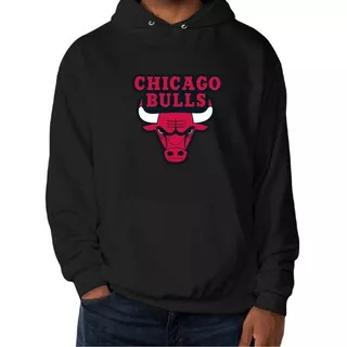 Poleron Estampado De Chicago Bulls Canguro