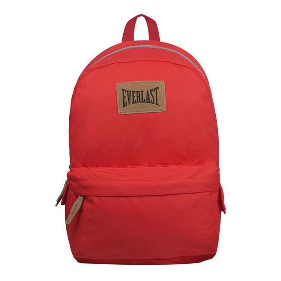 Mochila Everlast Escolar Económica Primaria Secundaria Urban Color Rojo