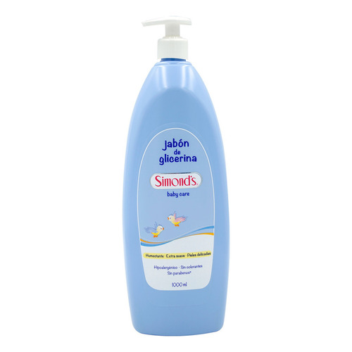 Jabon Liquido Glicerina Simonds Baby Care 1000 Ml C Valvula