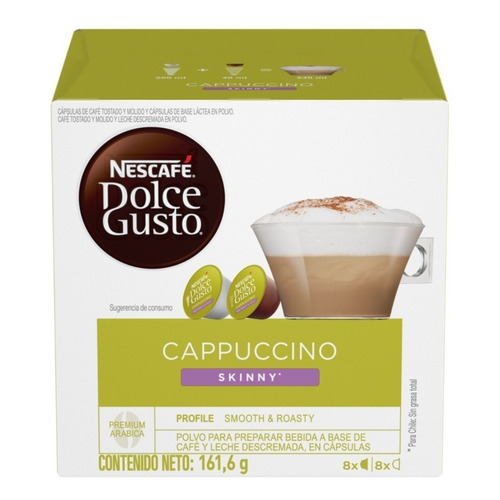 Café NESCAFÉ® Dolce Gusto® Cappuccino Skinny 16 Cápsulas