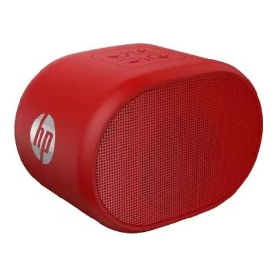 Parlante Portátil Hp Bts01 Con Bluetooth Fm Sd Extra Bass Color Rojo