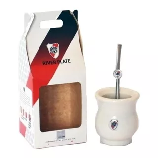 Mate Sabio River Plate Oficial Licencia Original Saca Yerba