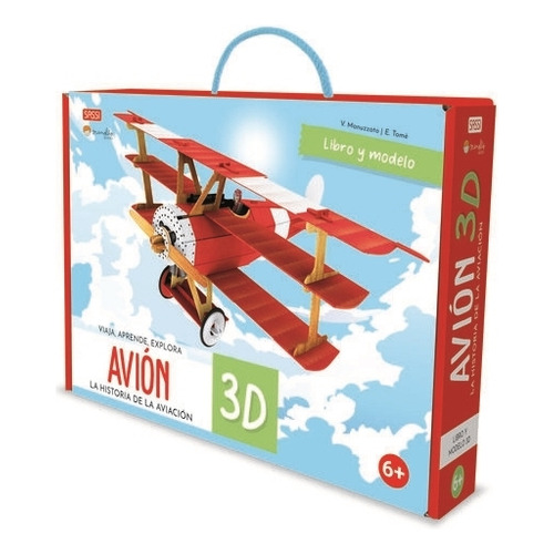 Construye El Avion 3d - Viaja, Conoce, Explora - Motor, De No Aplica. Editorial Manolito Books, Tapa N/a En Español, 2022