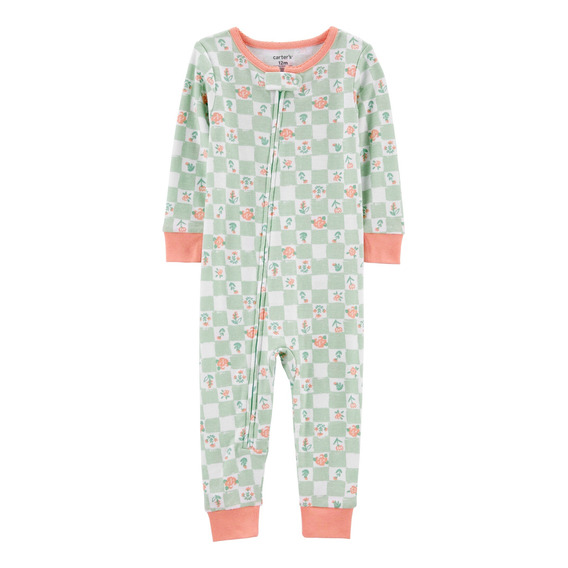 Pijama 1 Pieza De Algodón Diseño Floral Carters 2o827710