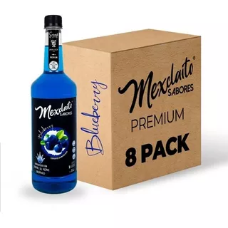 Mexclaito Premium Sabor Blueberry Pack 8 L Jarabe Endulzante