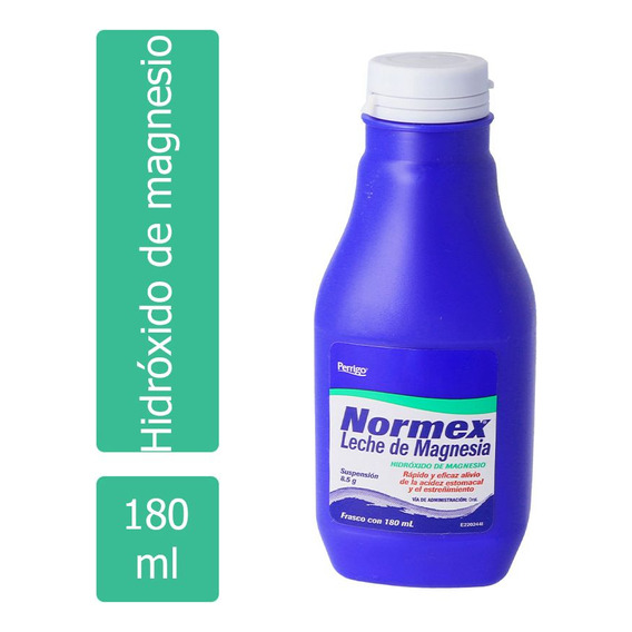 Normex Leche De Magnesia Suspensión 8.5 G Frasco Con 180 Ml