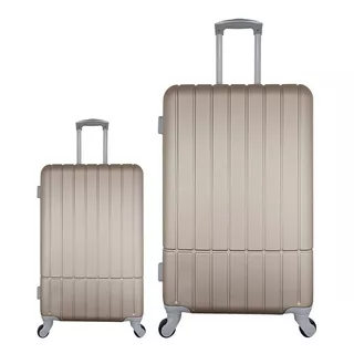 Set Maletas De Viaje X2 21,25 PuLG Bin M-001 Champaña