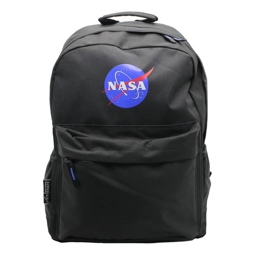 Mochila Nasa Espalda 16 Diseño Clasico Color Negro Liso