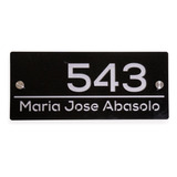 Placa Numeros Para Casa 13x30cm Hasta 5 Numeros. Modelo K