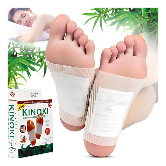 Parche Pies Desintox Kinoki 100% Natural. Caja X 10 Parches