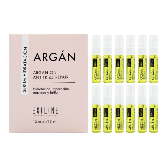 Exiline Argán Serum X12 Hidratación Reparador Antifrizz 15ml