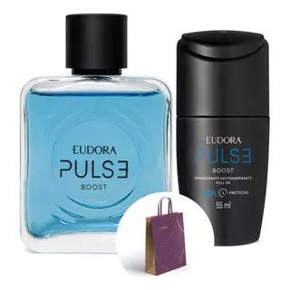 Combo Presente Perfume Homem Pulse Boost Eudora Fresco