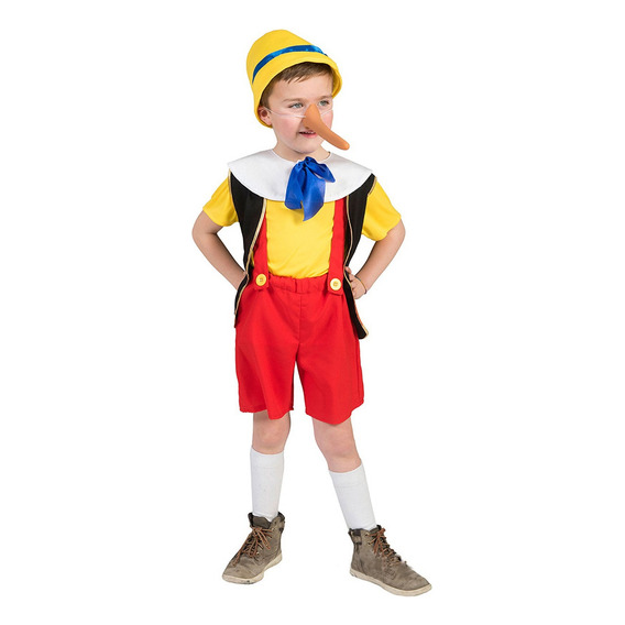 Disfraz De Cuento Infantil De Pinocho Para Niños