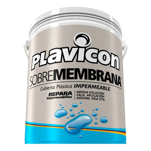 Plavicon Sobremembrana Impermeabilizante Para Techos 20k Color Blanco