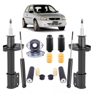 4 Amortecedor+ 4 Kit Suspensão Corsa Classic 2006 2007 2008 